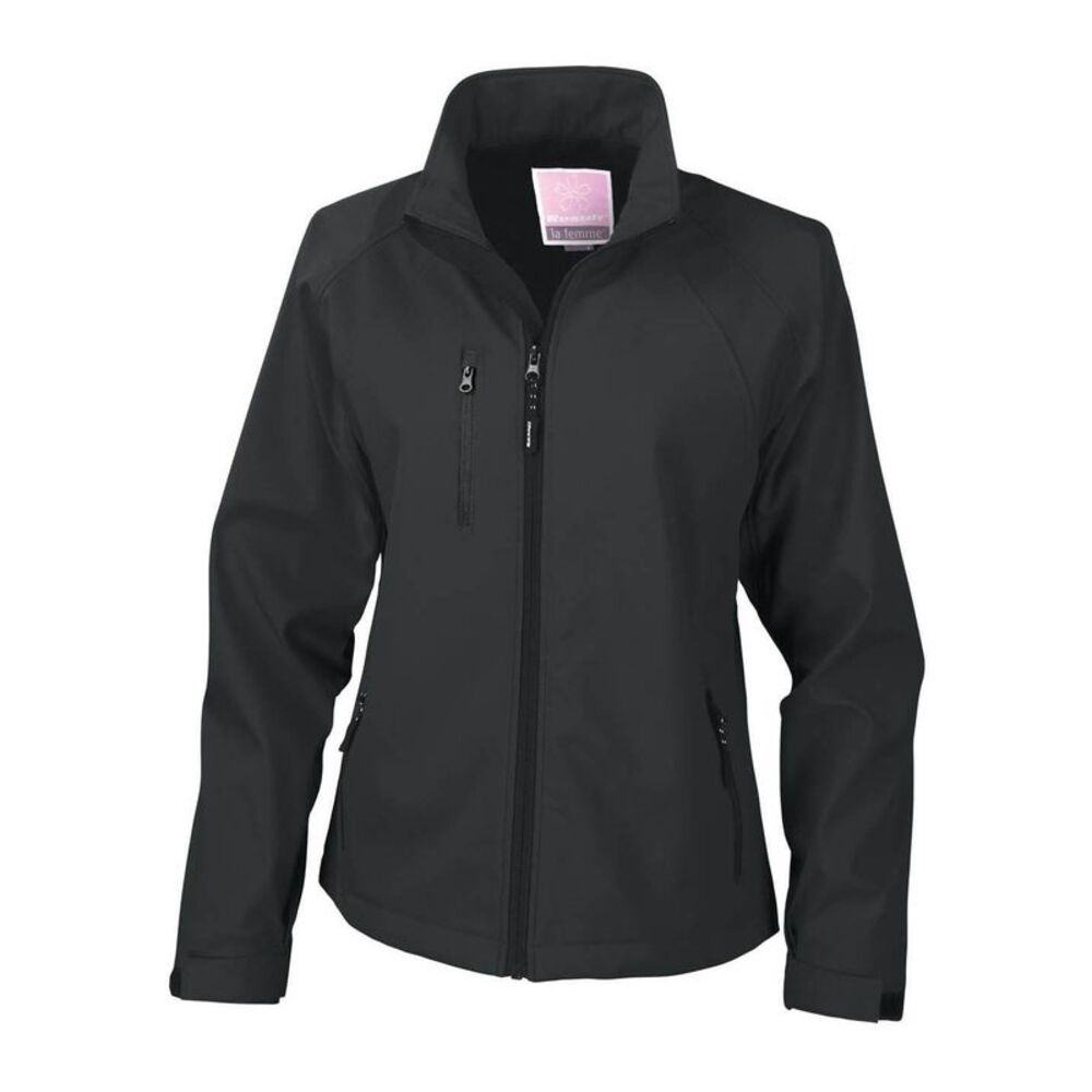 Result Womens/Ladies La Femme® 2 Layer Softshell Zip up Plain Winter Jacket/Coa